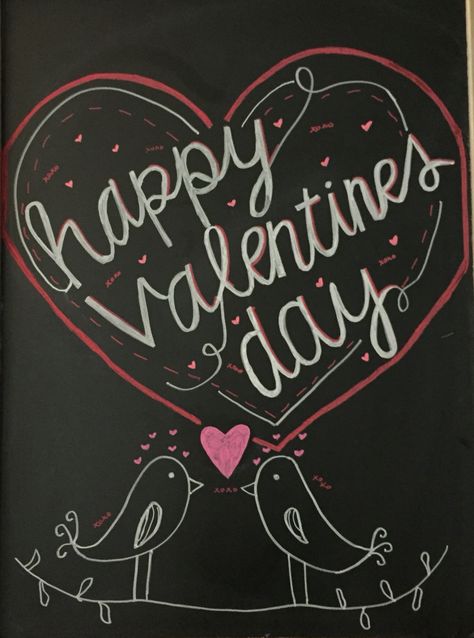 Valentines Day Window Chalk Art, Valentine Chalkboard Art Easy, Valentine’s Day Chalk Art, Valentine’s Day Window Art, Valentines Window Art, Valentines Day Chalkboard Ideas, February Chalkboard Art, Valentine’s Day Chalkboard Art, Valentines Day Chalkboard Art