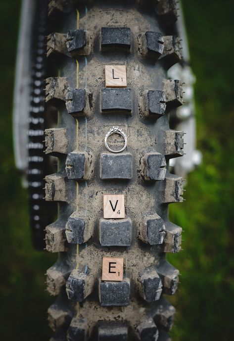 Motocross Wedding, Motocross Couple, Dirt Bike Wedding, Bike Wedding, Motorcycle Wedding, Creative Shots, Bike Couple, Motocross Love, Bike Tattoos