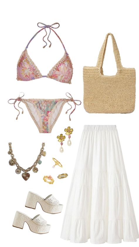 Sb Outfits, Summer Vacay Outfits, Outfit Inspo Beach, European Summer Outfits, Beach Fits, Vacay Outfits, Europe Summer, Summer Bikinis, Cute Swimsuits