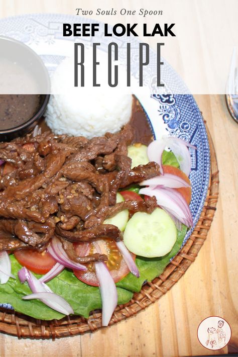 Learn how to make traditional Cambodian Beef Lok Lak. Easy to follow recipe focusing on sweet and sour flavours of South East Asia. Cambodian Beef Lok Lak, Cambodian Lok Lak Recipe, Easy Cambodian Recipes, Cambodian Food Traditional, Lok Lak Recipe, Beef Lok Lak, Khmer Recipes, Cambodian Recipes, Cambodia Food