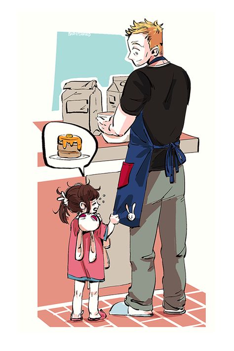 Soldier 76 and Dva, Overwatch Overwatch Family Au, Overwatch Family, Ow Fanart, Jack Morrison, Fandom Jokes, Overwatch Drawings, D.va Overwatch, Soldier 76, Girl Material