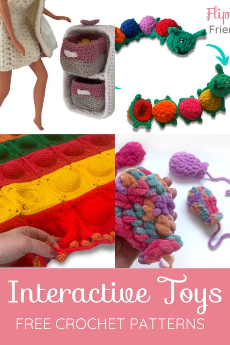 Crochet Therapy Toys, Fidget Toy Crochet Pattern, Crochet Montessori Toys Free Pattern, Interactive Crochet Patterns, Free Crochet Fidget Pattern, Crochet Fidget Keychain Free Pattern, Crochet Interactive Toys, Interactive Crochet Toys, Figet Toys Crochet Pattern