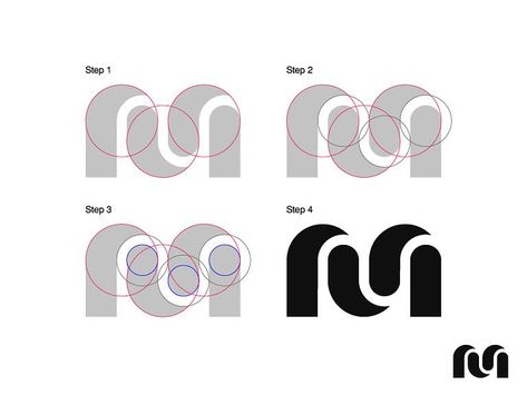 M Logo Process by Michal Tomašovič on Dribbble🧠#logo maker App Logo Inspiration, Button Logo Design, Curvy Logo, Bio Logo, Learning Logo, Logo Sketches, Logo Design Set, The Letter M, Logo Process