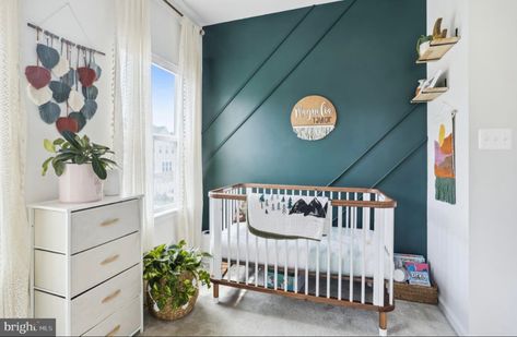 Teal Green Nursery, Dark Teal Nursery, Emerald Green Nursery, Teal Baby Nursery, Teal Nursery Girl, Turquoise Accent Wall, Green Accent Wall, Teal Accent Walls, Teal Nursery