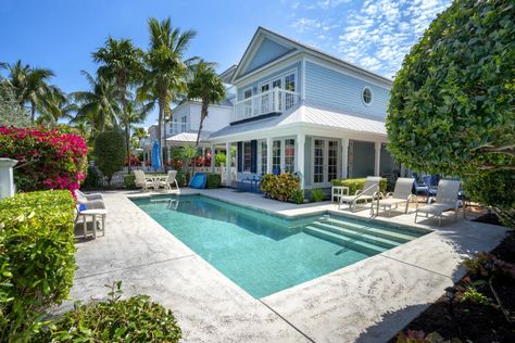 View 44 Sunset Key Drive, KEY WEST listed at $2,500,000 Key West House, Urban Cottage, Seaside House, Key West Fl, Florida Style, Porch And Balcony, Flood Zone, Island Home, Big Houses