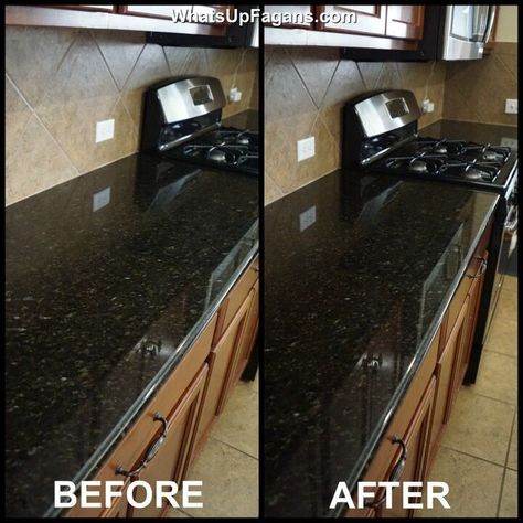 Best Granite Cleaner, Clean Granite Countertops, Caring For Granite Countertops, Granite Countertop Cleaner, Cleaning Granite Countertops, How To Clean Stone, Dark Granite Countertops, Granite Polish, Granite Cleaner