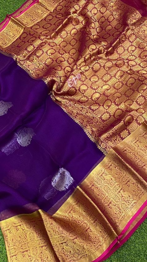 Kanchi Organza Sarees, Brocade Blouses, Organza Sarees, Blouse Price, Organza Saree, Color Variations, Buy Online, Blouses, Saree