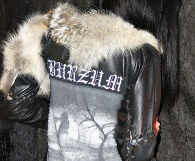 Hell Couture: New York Designer Creates Black Metal Custom Fashions Dive In, The Good, Leather Jacket, Tumblr, Leather, Hair, White, Black