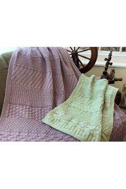 F989 | Plymouth Yarn Sampler Afghan Knitting Pattern, Sampler Afghan, Easy Knit Blanket, Knit Afghan Patterns, Easy Knit Baby Blanket, Garter Stitch Knitting, Knitting Patterns Free Blanket, Easy Baby Blanket, Baby Blanket Size