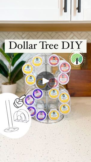 Brush Holder Diy, Dollar Tree Organization Ideas, Diy Napkin Holder, Dollar Tree Diy Organization, K Cup Holders, Dollar Tree Organization, Lofi Music, Dollar Tree Hacks, Dollar Store Hacks