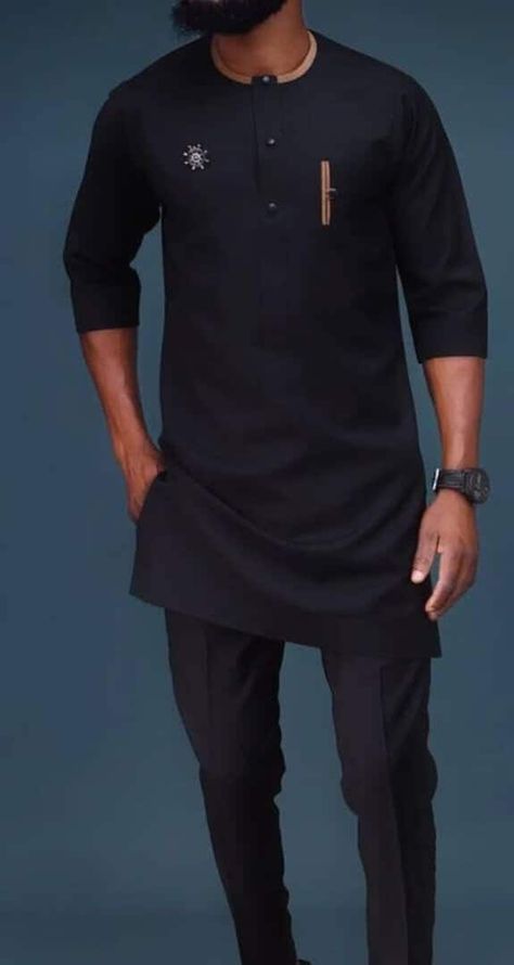 Plain And Pattern Material Style For Men, Nigeria Native Design For Men, Latest Ankara Styles For Men 2023, Africa Mens Fashion African Style, Man Design Fashion, Three Quarter Sleeve Senator For Men, Etibor Styles For Men, Africa Wear For Men, Native Designs For Men