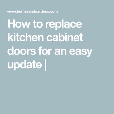 How to replace kitchen cabinet doors for an easy update | Replacement Doors For Kitchen Cabinets, Updating Kitchen Cabinet Doors, Update Kitchen Cabinet Doors, Replace Cabinet Doors, Kitchen Cabinet Door Replacement, Replace Kitchen Cabinet Doors, Replacing Kitchen Cabinet Doors, Replacing Cabinet Doors, Replacing Kitchen Cabinets