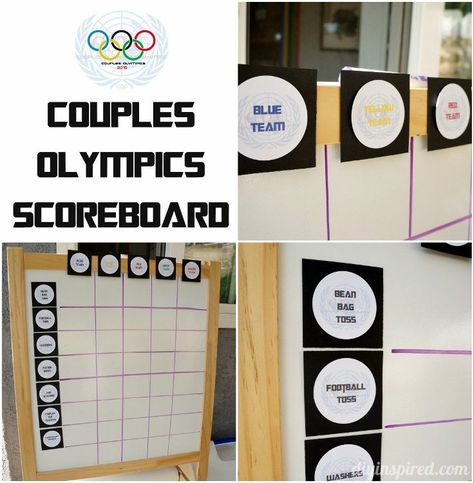 Olympics scoreboard Family Reunion Olympics, Beer Olympics Scoreboard, Couples Olympics, Olympics Party Ideas, Beer Olympics Party, Olympic Party Decorations, Office Olympics, Olympics Party, Orange Tissue Paper