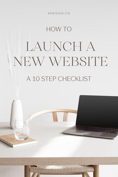 Creating your own website can feel like a daunting task, but don't let that stop you from getting started. Follow these 10 steps to launch your website. #webdesign #websitelaunch #websitetips #websites Things To Include On Your Website, Website Launch Poster, Website Launch Idea, Show It Website, Under Construction Website, Launch Website, Website Agency, Latest Web Design Trends, Website Slider