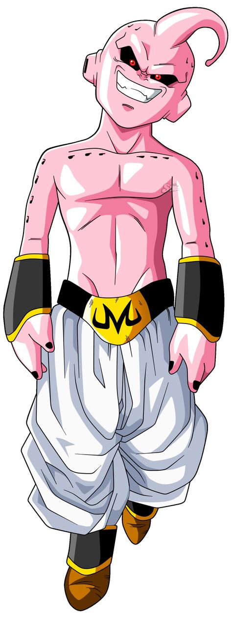 Kid Buu Buu Dbz, Dbz Tattoo, Kid Buu, Majin Boo, Z Tattoo, Dragon Ball Tattoo, Majin Buu, Ball Drawing, Dragon Ball Painting