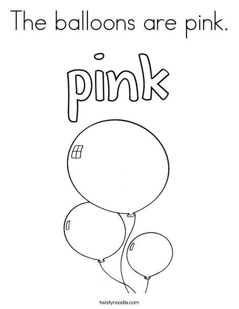 Pink Coloring Page, Color Lesson Plans, Colour Activities, Daycare Lesson Plans, Color Worksheets For Preschool, Nursery Rhymes Activities, Color Lessons, Classroom Lesson Plans, Twisty Noodle