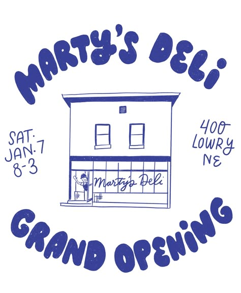 Marty's Deli | Best Sandwiches in Minneapolis Deli Branding, Deli Logo, Vintage Branding Design, Deli Design, Fat Witch, Restaurant Logos, Best Sandwiches, Sandwich Restaurant, Grocery Store Design