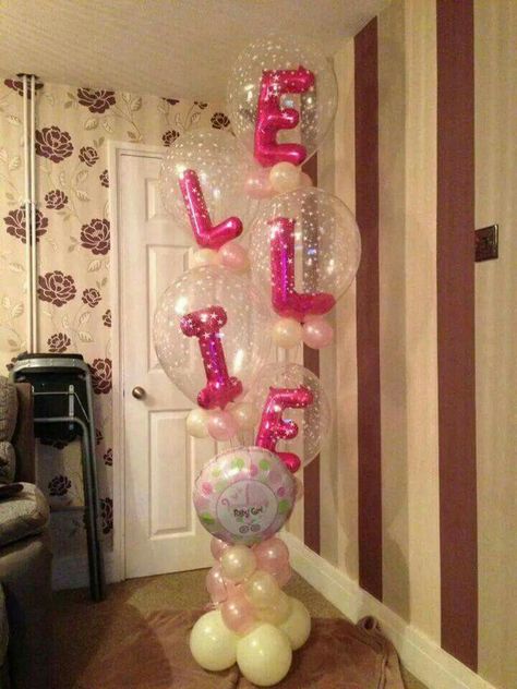 Balloon Ideas Name Balloon Bouquet, Balloons Galore, Clear Balloons, Balloon Display, Balloon Ideas, Diy Balloon Decorations, Balloon Arrangements, Love Balloon, Balloon Sculptures