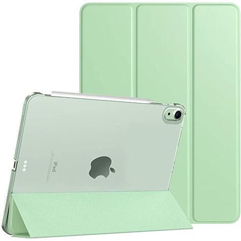 INFILAND Case for iPad Air 4th Generation,iPad 10.9 Inch 2020 Stand Shell, [TPU Soft Edge Shockproof] [Auto Sleep/Wake Cover] [Lightweight Transparent Back] [Pencil Holder Protector],Mint Green: Amazon.co.uk: Computers & Accessories Ipad Air Green, Ipad Case Green, Ipad Air 4th Generation, Ipad Things, Ipad Air 4 Case, Green Ipad, Cute Ipad Cases, Apple Ipad Case, Apple Macintosh