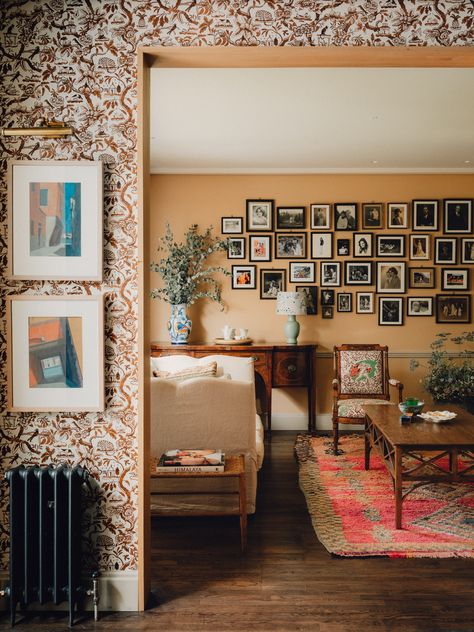 Katie Glaister's London house is a masterclass in adding personality to an interior | House & Garden Sitting Room Inspiration, Edward Bulmer, 17th Century House, Crittal Windows, Oval Room Blue, Natural Paint, 1920s House, 1930s House, H Design