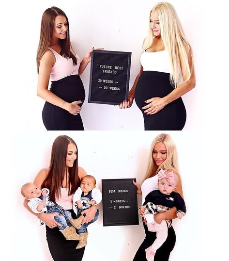 Sister Maternity Pictures, Friend Pregnancy Photos, Motherhood Goals, Pregnant Best Friends, Pregnant Sisters, Maternity Photoshoot Poses, Baby Friends, Sisters Photoshoot, Pregnant Friends