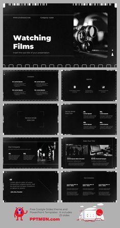 Watching Films Free PowerPoint Template and Google Slides Theme – presentation by PPTMON Features: 25+ Minimal Design-IDEA Multi-purpose Presentation For PowerPoint templates and Google slides themes #Films, #PPTtemplate #PPT #PowerPoint #presentation #FREEPPTTEMPLATE, #PPTDESIGN, #POWERPOINTDESIGN, #PPTTEMPLATEDOWNLOAD, #POWERPOINTTEMPLATE, #GOOGLESLIDES, #GOOGLESLIDESTHEME, #GOOGLEPRESENTATION, #FREEPOWERPOINTBACKGROUND, #PRESENTATIONDESIGN, #FREEPOWERPOINTTEMPLATES Film Ppt Design, Theme Presentation, Scrapbook Themes, Ppt Slide Design, Ppt Template Design, Free Ppt Template, Brand Guidelines Template, New Template, Background Powerpoint