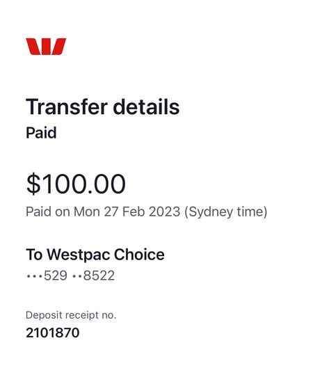 I've made a transfer of $100.00 to Westpac Choice, BSB •••529 Account ••8522 Status: Paid Paid on Mon 27 Feb 2023 (Sydney time) Deposit receipt no. 2101870 Transfer Receipt, Money Vision Board, Money Transfer, Pretty Earrings, Sydney, Iphone Wallpaper, Songs, Iphone, Quick Saves