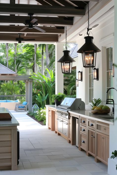 13 Stylish Florida Outdoor Kitchen Ideas In Southwest Homes Grill On Patio Ideas, Coyote Outdoor Kitchen, Florida Outdoor Kitchen Ideas, Outdoor Kitchen Against House Wall, Outdoor Patio Ideas With Kitchen, Outdoor Kitchen On Deck Ideas, Outdoor Kitchen Against The House, Grill Kitchen Outdoor, Outdoor Kitchen Decorating Ideas