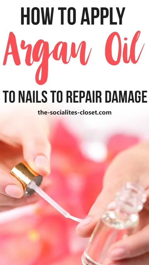 How To Repair Damaged Nails, Nail Bed Damage, Damaged Nails Repair, Fingernail Health, Nail Ridges, Argan Oil Benefits, Argon Oil, Broken Nails, Organic Argan Oil