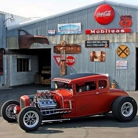 https://www.facebook.com/photo?fbid=1146161785844776 Old Chevy, Rat Rod Pickup, Rat Rod Cars, Rat Rod Trucks, Old Hot Rods, Hot Rods Cars Muscle, Traditional Hot Rod, Old Garage, Rat Rods Truck