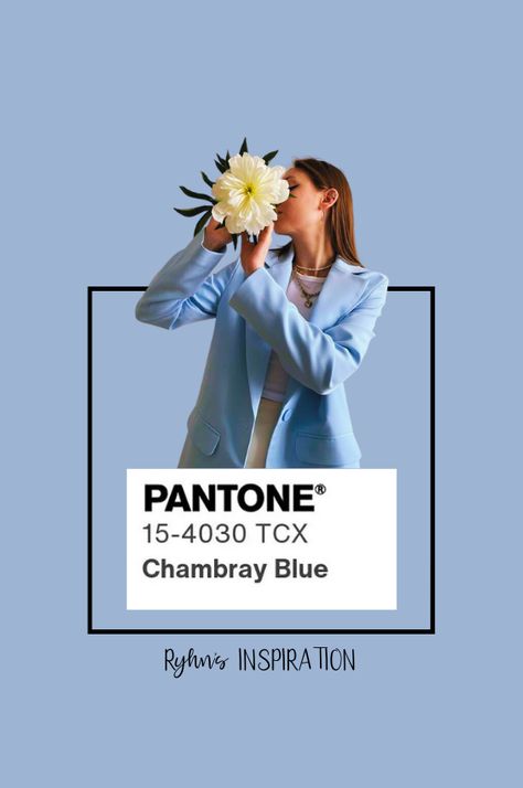 Pantone Chambray Blue, Pantone 2024, Blue Pantone, 2025 Summer, Pantone Palette, Ss 2024, White Mushrooms, Desert Flowers, 2024 Color