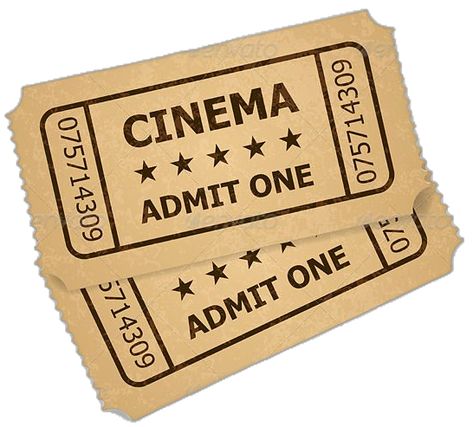 Old Movie Ticket, Tickets Illustration, Movie Ticket Template, Movie Ticket Stubs, Retro Cinema, Movie Ticket, Cinema Ticket, Old Movie, Ticket Template