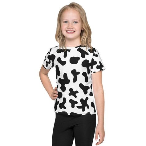 Cow print girl Shirt Farm girl clothes Girl Cow Costume | Etsy Cow Print Costume, Cow Outfits, Cow Costume, Minimalist Kids, Stock Show, Halloween Shirts Kids, Diy Kostüm, Toddler Costumes, Kids Graphic Tees