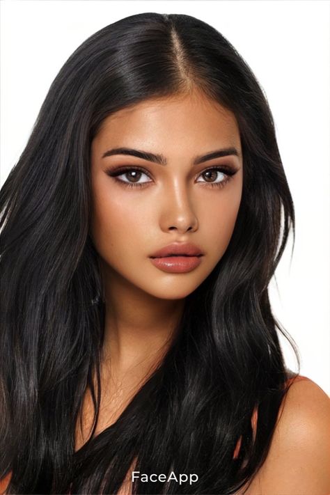 Classy Make Up Elegant, Feline Beauty Women, Ethereal Face Claim, Ultra Feminine Face, Desired Face Inspiration, Model Face Claims, Natural Archetype Makeup, Faceapp Face Claim, Italian Women Beautiful