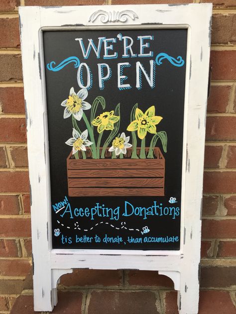 Store Open Chalkboard Sign Open Chalkboard Sign, Business Chalkboard, We Are Open Sign, Chalkboard Art Diy, Nails Board, Sidewalk Signs, Blackboard Art, Sidewalk Sign, Magnolia Farms