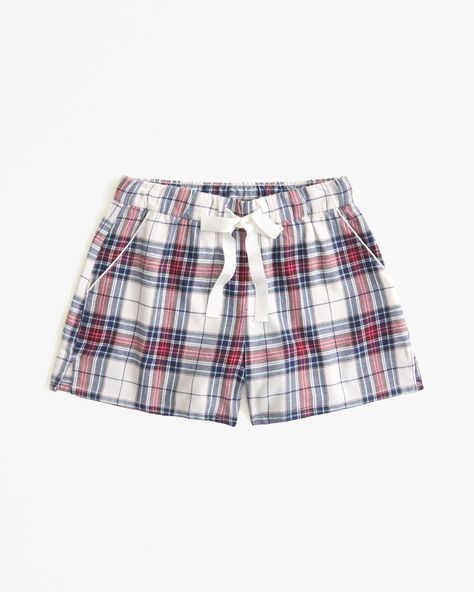 Women's Flannel Sleep Short | Women's Intimates & Sleepwear | Abercrombie.com Sleep Shorts Womens, Pj Shorts, Flannel Women, American Clothing, Sleep Shorts, Abercrombie And Fitch, Flannel Fabric, Soft Flannel, Sleepwear Women