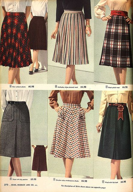 Sears.  Beautiful and practical skirts from the 1940s. 1940s Skirt, 40s Skirt, 1940s Fashion Women, Vintage Girls Clothes, 1940s Outfits, Dirndl Skirt, Skirt Aesthetic, 50s Women, Skirt Inspiration