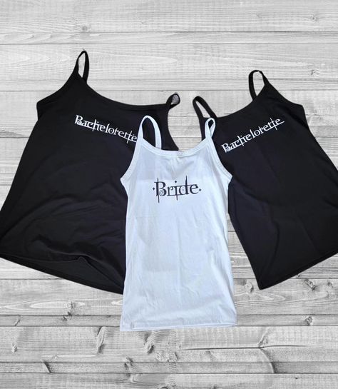 Made 11 tank tops for a Twilight themed Bachelorette party & they came out awesome!! Congrats to the vampy lovers ❤️ 🧛🏻‍♀️✨️ #twilight #bacheloretteparty #vampires #gothgirlsofinstagram #customshirt #customgifts #Bachelorette Vampire Diaries Themed Bachelorette Party, Vampire Bachelorette Party, Twilight Themed Bachelorette Party, Vampire Diaries Bachelorette Party, Twilight Bachelorette Party, Twilight Bachelorette, Twilight Party, Themed Bachelorette Party, Themed Bachelorette