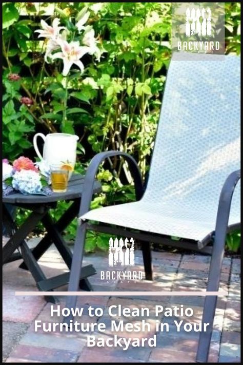 Refresh Patio Furniture, Outdoor Furniture Cleaner Diy, Outdoor Furniture Cleaning, How To Clean Outdoor Umbrella, How To Clean Patio Furniture, How To Clean Outdoor Furniture, Cleaning Outdoor Furniture, Sunflower Backyard, Backyard Secret Garden