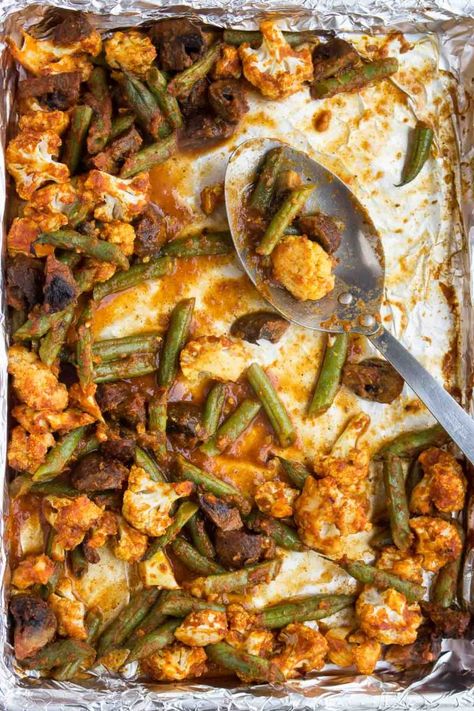 Roasted Vegetable Masala (Low Carb) - Low Carb Maven Indian Vegetable Recipes, Vegetable Masala, Carb Sides, Vegan Keto Recipes, Low Carb Maven, Breakfast Low Carb, Aloo Gobi, Low Carb Veggies, Roasted Vegetable Recipes