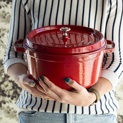 Cleaning a Staub Pan — Orson Gygi Blog Staub Cookware Display, Staub Recipe, Clean Le Creuset Dutch Oven, Staub Pumpkin Cocotte, Staub Dutch Oven, Staub Oval Cocotte, Staub Cocotte, Oven Cleaning Hacks, Staub Cookware