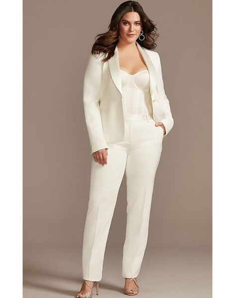 Rehearsal Dinner Dress Ideas for 2021 - PureWow Wedding Pant Suits For Women, Wedding Suit Women, Plus Size Pant Suits, Bridal Pantsuit, Wedding Pants, Bride Suit, Rehearsal Dinner Outfits, Business Dress Women, Women Suits Wedding