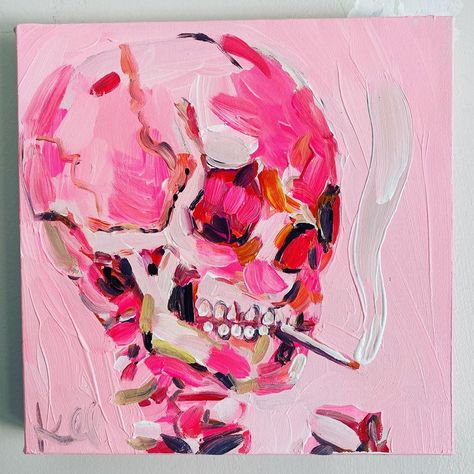 Kyra Kendall on Instagram: “Which Smoking skull do you like more?  #vincentvangogh #skull” Skull Abstract Art, Painting Ideas Skull, Skull Art Painting, June Moodboard, Skull Paintings, Abstract Skull, Collage Paintings, Apartment Wall Art, Art Plan