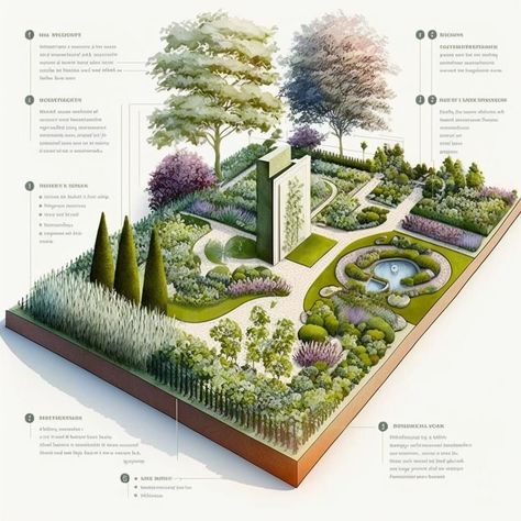 Landscape Architecture Plan, Landscape Design Drawings, Landscape Architecture Drawing, Lawn Design, Urban Landscape Design, Desain Lanskap, التصميم الخارجي للمنزل, Landscape Design Plans, Garden Design Plans