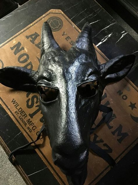 Black phillip costume Black Phillip Costume, Black Phillip, Dia De Muertos, Moose, Moose Art, Halloween, Animals, Black, Art