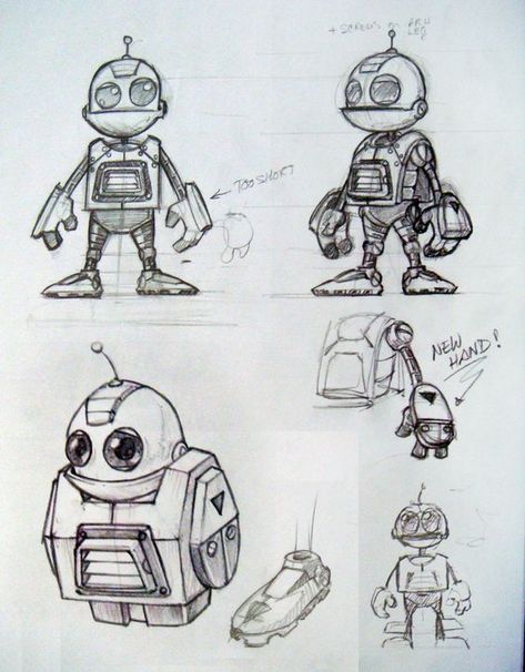 Clank Robot, Ratchet And Clank, Robot Costumes, Robot Cartoon, Industrial Design Sketch, Game Concept Art, Robot Art, Robots Concept, Robot Concept Art