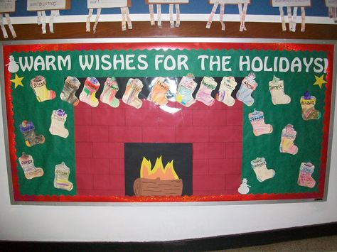 Such a cute idea for a bulletin board during the holidays. The process allows the students to be interactive as well.. Christmas Bulletin Board Decorations, Christmas Bulletin Board Ideas, December Bulletin Boards, Holiday Bulletin Boards, Christmas Bulletin Boards, Winter Bulletin Boards, Christmas Bulletin Board, Preschool Bulletin, Christmas Bulletin