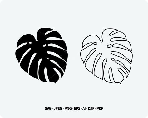 Monstera Leaf Outline, Monstera Outline, Outline Leaves, Leaf Svg, Spiral Jewelry, Silversmithing Jewelry, Leaf Outline, Mandala Wallpaper, Cricut Explore Projects