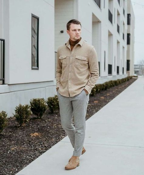 Tips On Wearing Grey Pants With Brown Shoes For Men Grey Slacks Outfit Mens, Brown Shoes For Men, Grey Pants Brown Shoes, Grey Dress Pants Outfit, Brown Shoes Outfit, Grey Pants Outfit, Slacks Outfit, Grey Pants Men, White Shoes Outfit