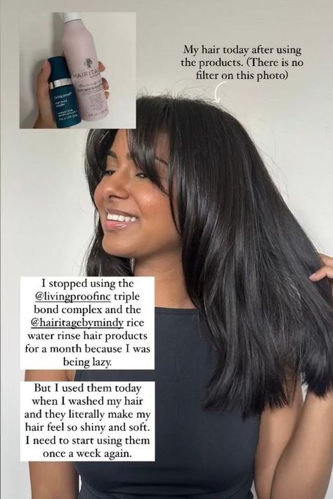 Say goodbye to bad hair days and hello to soft, shiny hair! These two hair products have completely transformed my hair routine - leaving my hair feeling soft, silky and smooth. Trust me, as a professional hair stylist, I've tried a lot of products, and these two are absolute game-changers. Don't wait any longer to give your hair the TLC it deserves - try Living Proof's Triple Bond Complex and Hairitage's Rice Water Rinse today! (Affiliate) Best Wavy Hair Products, Soft And Shiny Hair, Hair Repair Treatments, Embracing Diversity, Hair Maintenance Tips, Hair Care Brands, Rice Water, Different Hair Types, Medium Long Hair